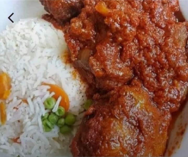 Rice and Stew with one meat