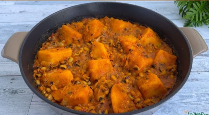 Beans and Yam porridge