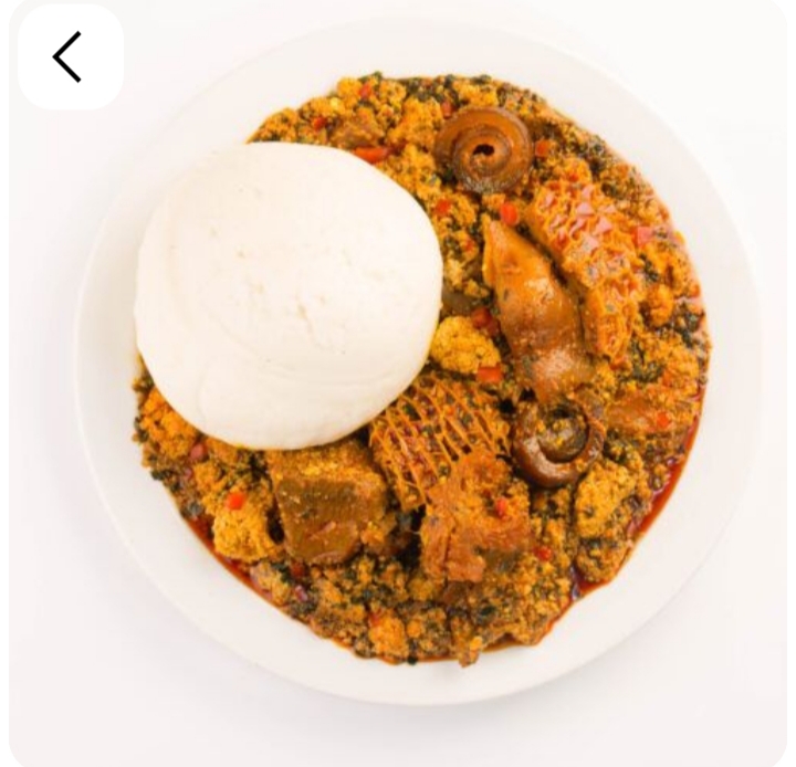 Semo and Egusi soup