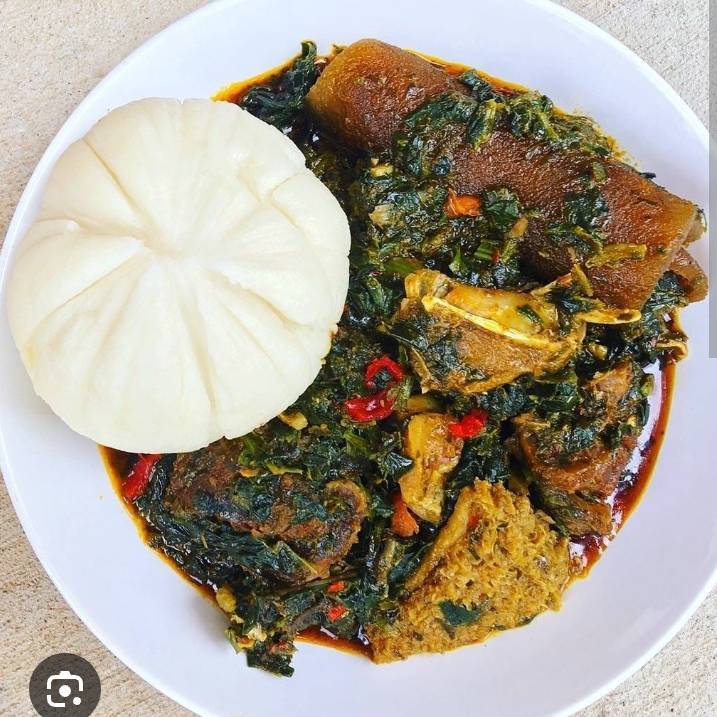 Semo and vegetable soup