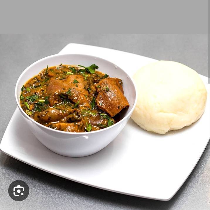 Semo and Ogbono soup 