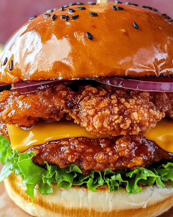 HONEY MUSTARD BURGER/CHEESE
