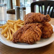 Chicken escallop chip or rice