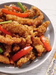 Shreded chicken chips or rice