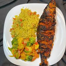 GRILLED FISH, SEAFOOD FRIED RICE