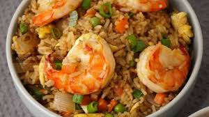 FRIED PRAWNS CHIPS OR RICE