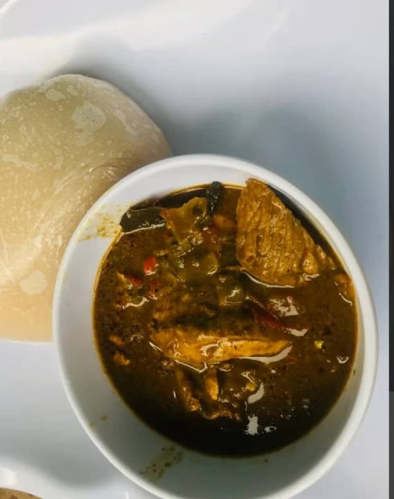 1 plate of Semo and Kuka with Beef