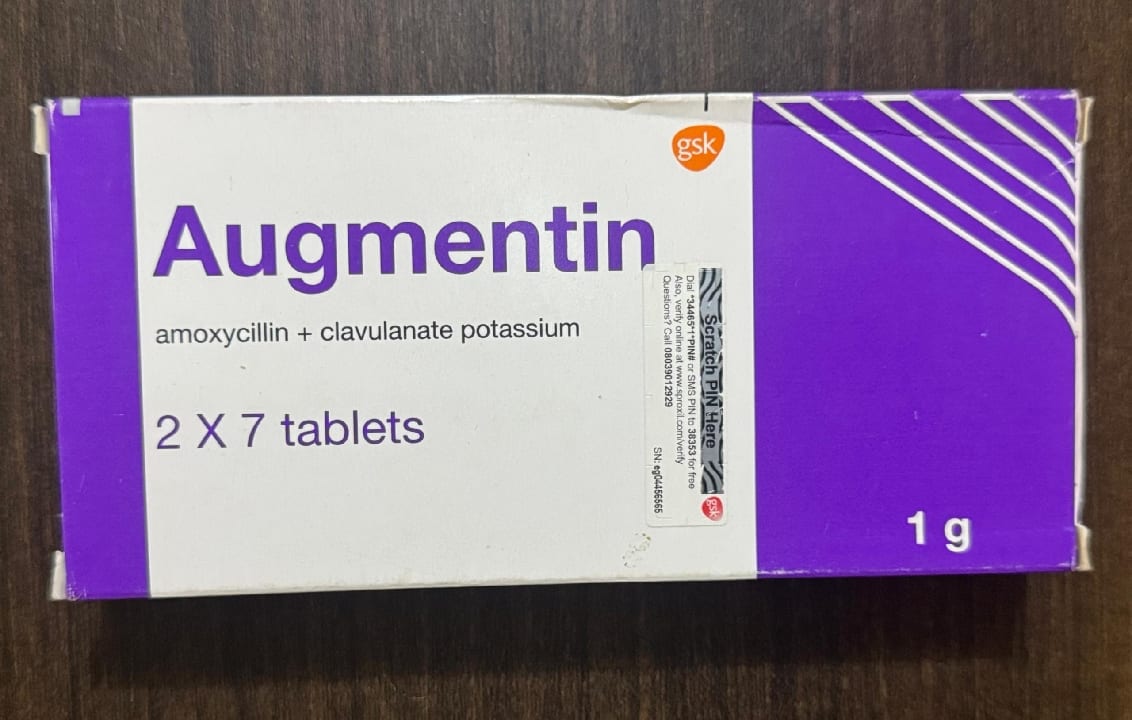 Augmentin 1gram (GSK) 2x7 Tablets