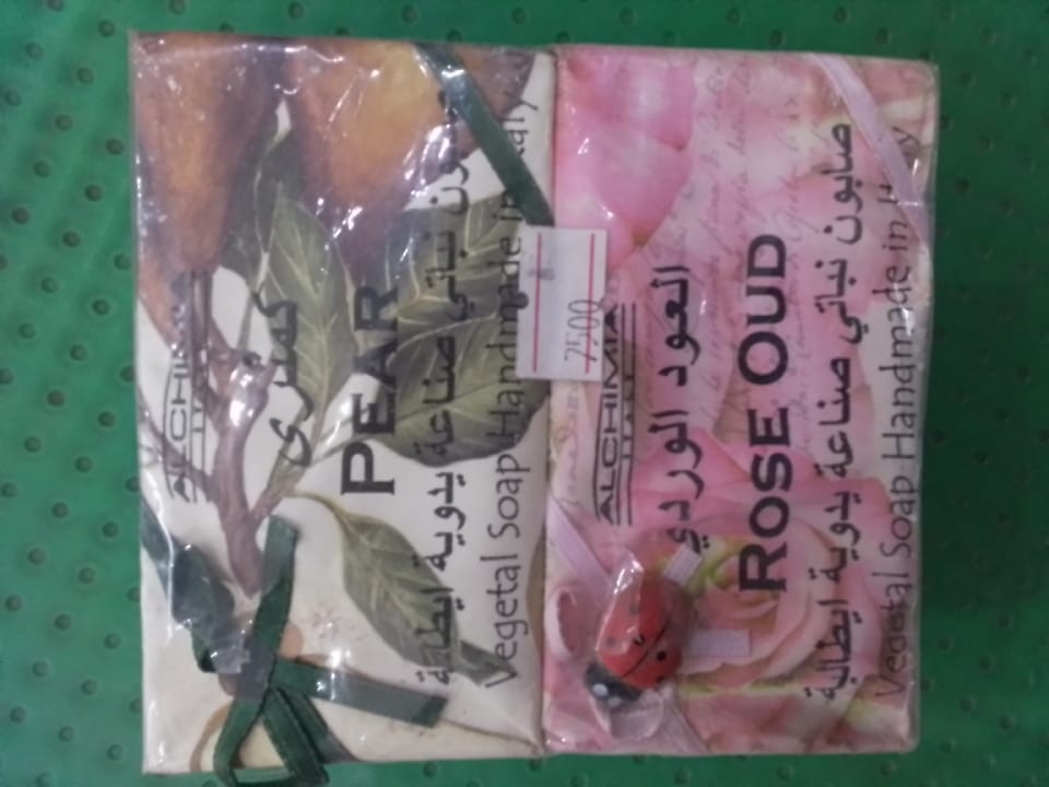 pear and Rose oud soap