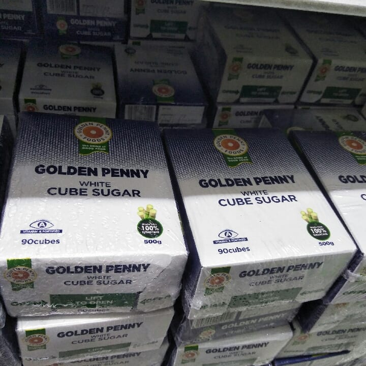 Golden penny Cube sugar