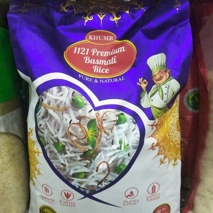 Khumb. 1121 premium Basmati Rice. pure & Natural
