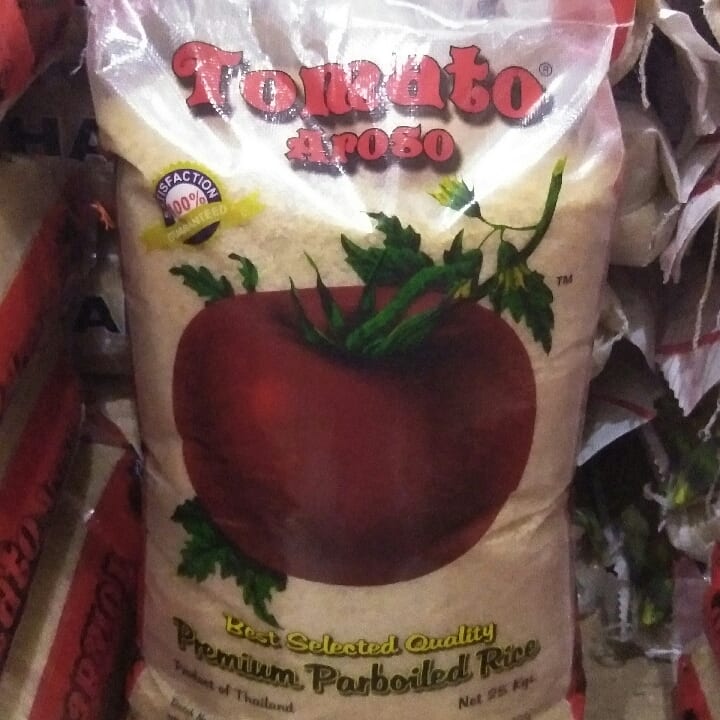 Tomato Aroso. Best selected Quality premium parboiled Rice.