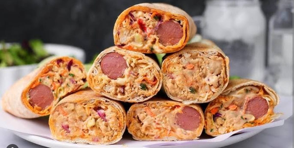 chicken shawarma and sausage