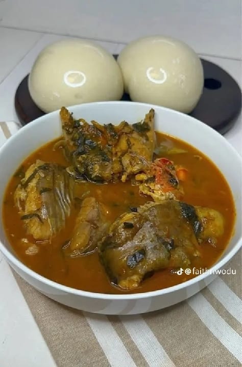 Fufu and Bitter leaf