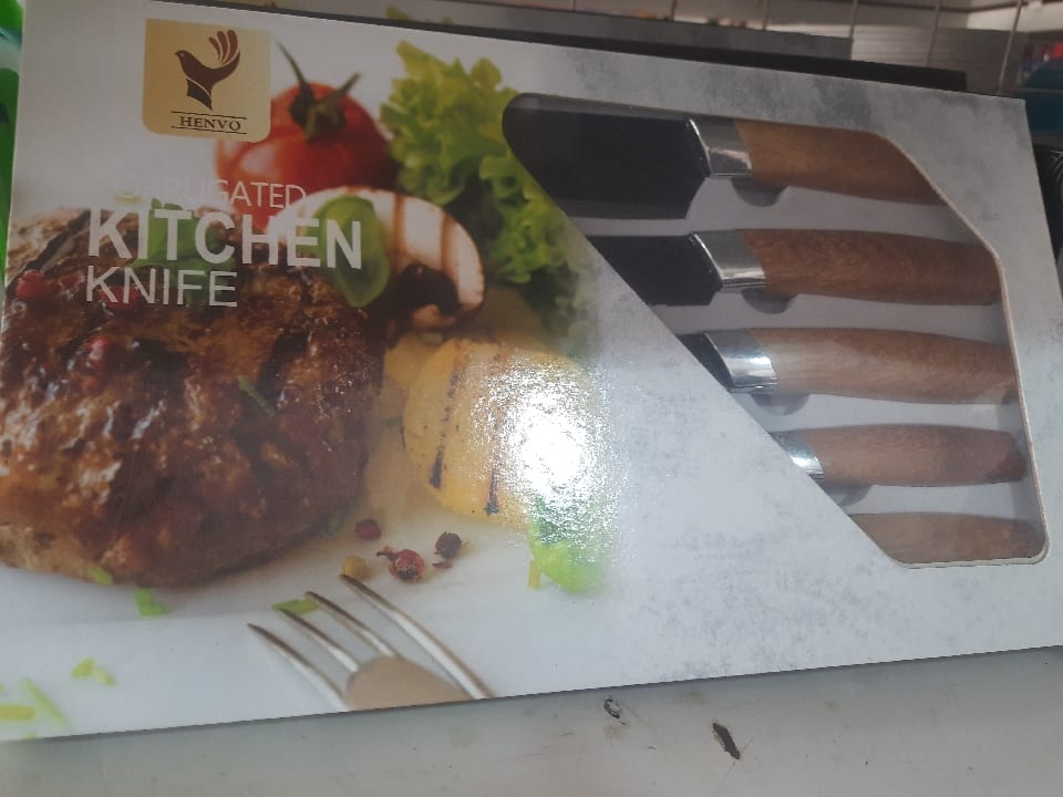 Henvo corrugated kitchen knife 6pcs