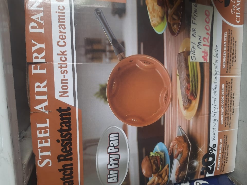 steel air frying pan